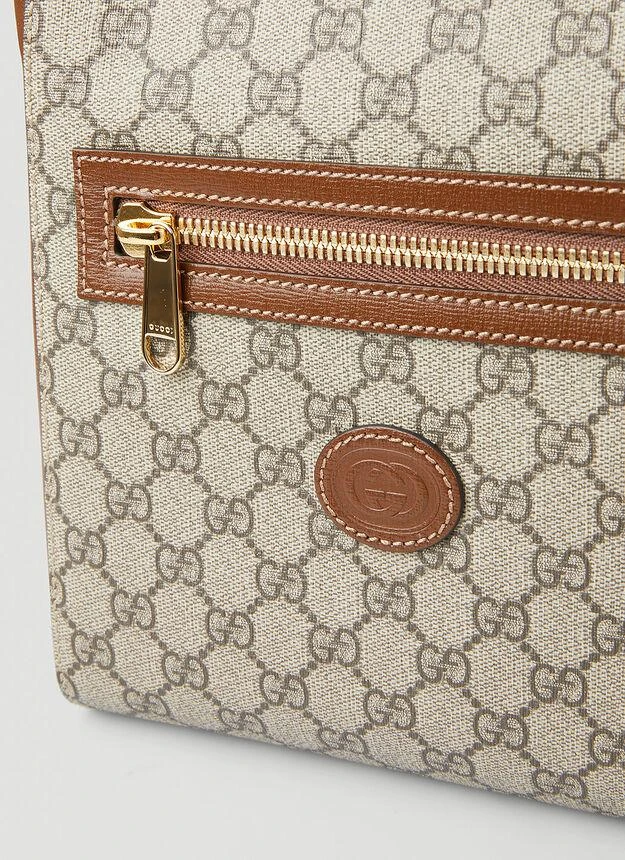 商品Gucci|GG Supreme Messenger Crossbody Bag in Beige,价格¥8470,第4张图片详细描述