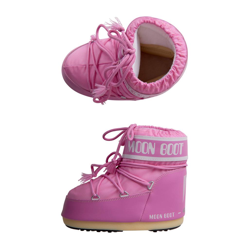 Moon Boot Pink  Girls Low Snow Boots商品第2张图片规格展示