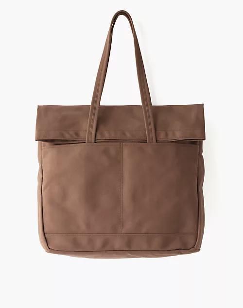商品Madewell|MAKR Canvas and Leather Fold Weekender Bag,价格¥1292,第1张图片