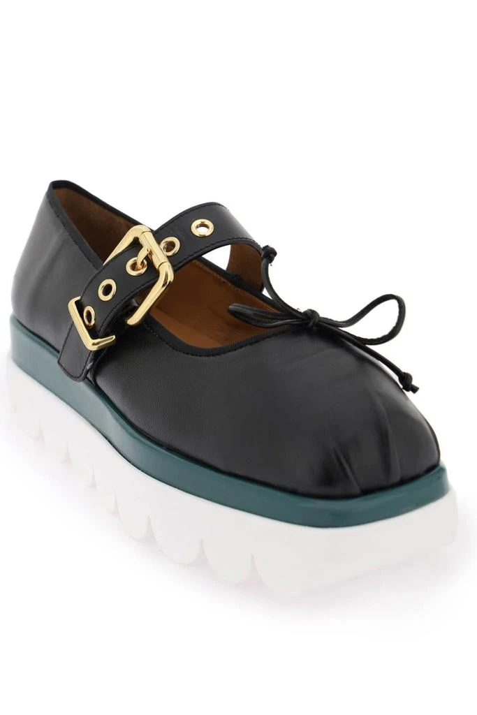 商品Marni|Marni Mary Jane Buckled Bow-Detailed Sneakers,价格¥3041,第2张图片详细描述