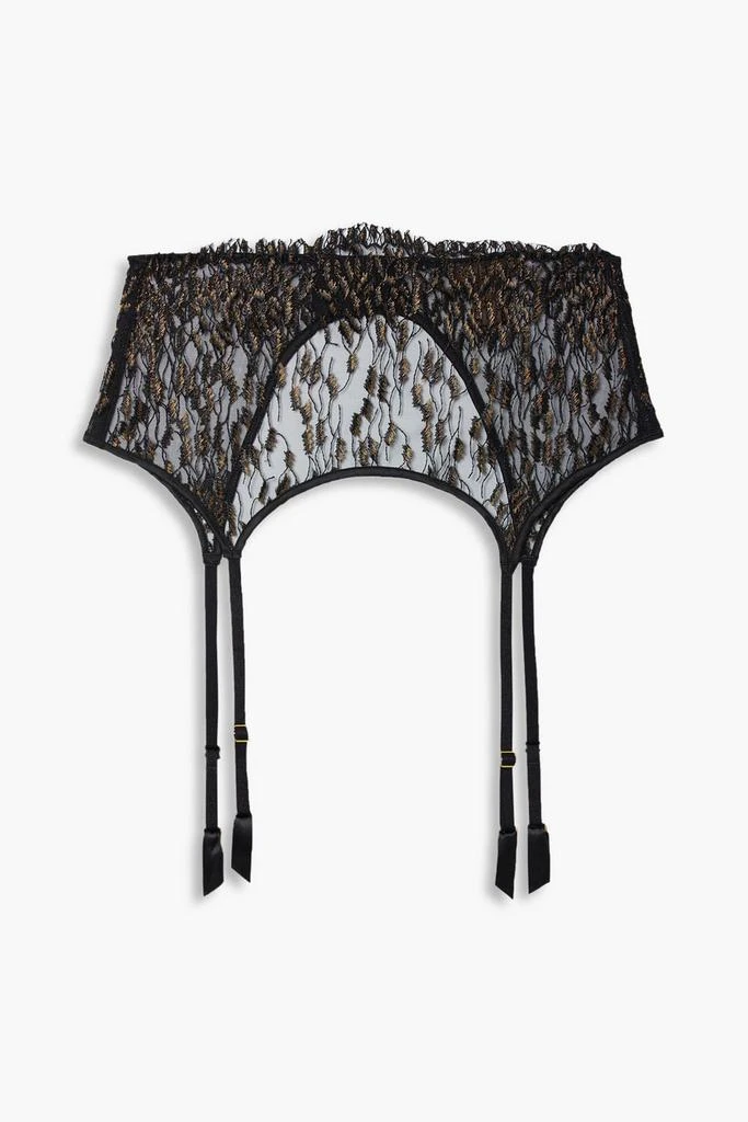 商品COCO DE MER LONDON|Felino metallic embroidered tulle suspender belt,价格¥541,第1张图片