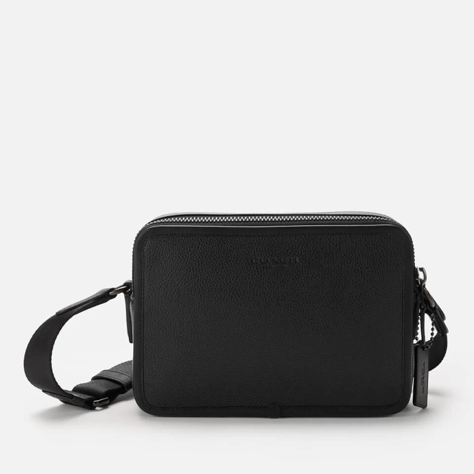 商品Coach|Coach Men's Charter Crossbody Bag 24 In Pebble Leather - Black,价格¥2110,第1张图片