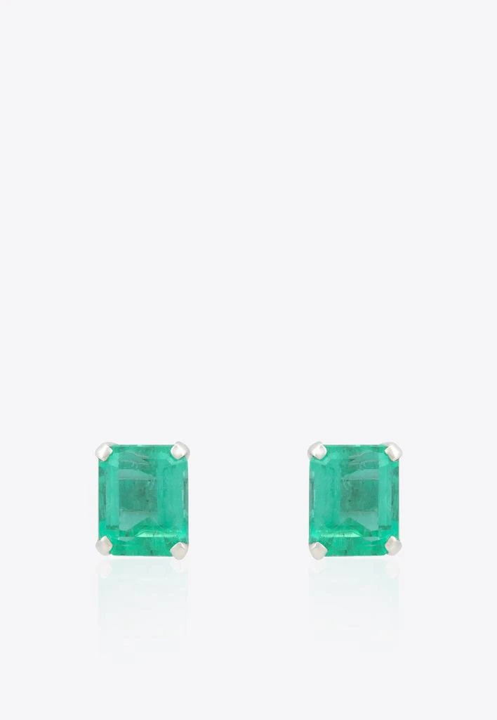 商品Vivid Jewelers|Special Order - Certified Colombian Emerald Studs,价格¥70683,第1张图片