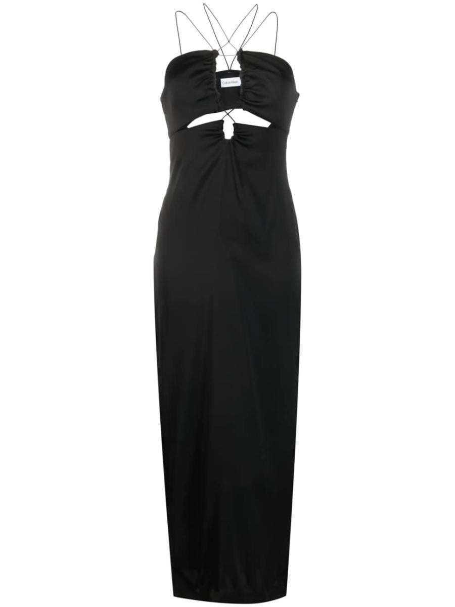 商品Calvin Klein|Calvin Klein 女士连衣裙 K20K205817BEH-6 黑色,价格¥2299,第1张图片