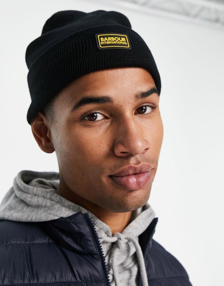 商品Barbour International|Barbour International Senor Legacy fisherman beanie hat in black,价格¥181,第6张图片详细描述