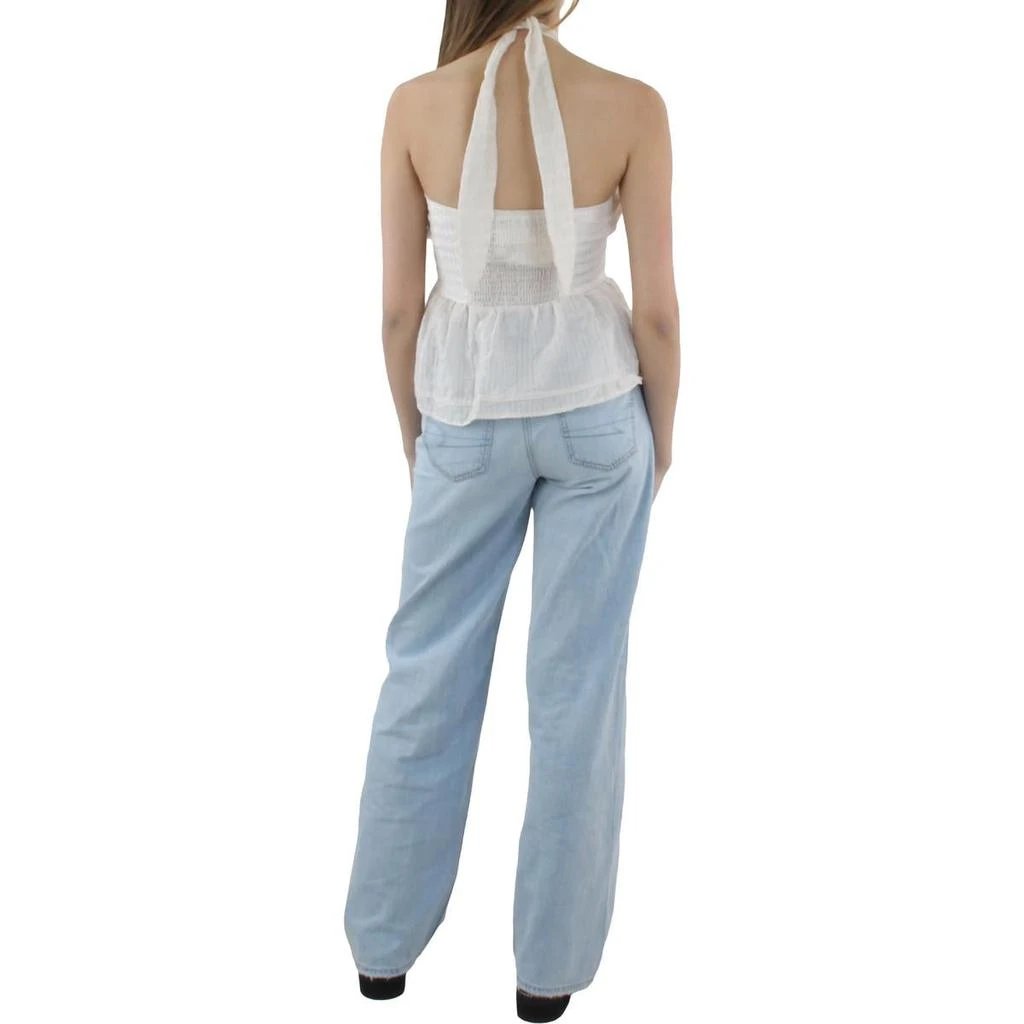 商品Line & Dot|Line & Dot Womens Roselle Sheer Ruffled Halter Top,价格¥47,第2张图片详细描述