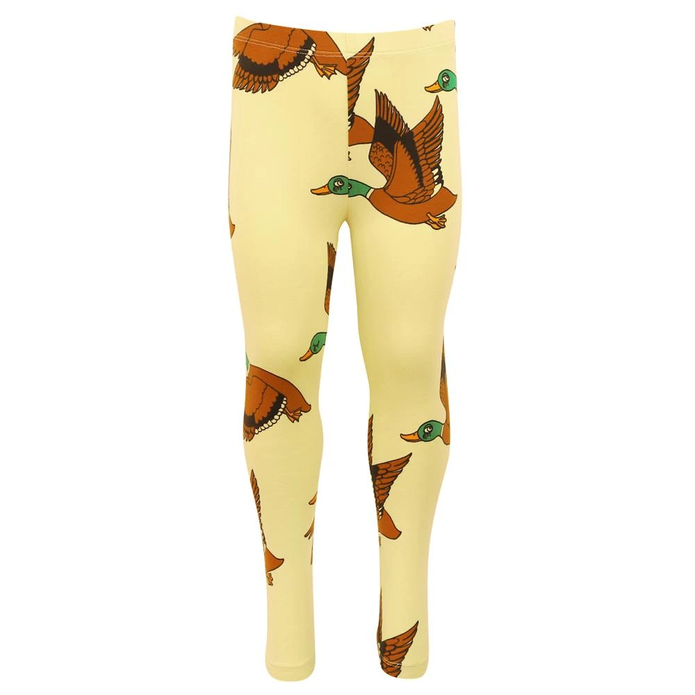 商品Mini Rodini|Yellow Duck Leggings,价格¥86,第1张图片