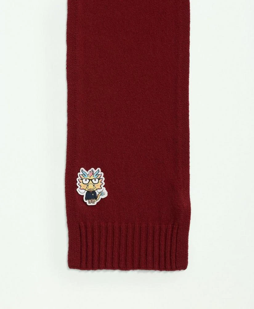 商品Brooks Brothers|Merino Wool Blend Lunar New Year Patch Scarf,价格¥664,第2张图片详细描述