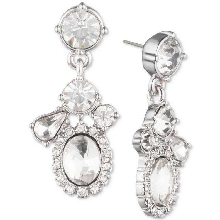 商品Givenchy|Silver-Tone Crystal Drop Earrings,价格¥125,第1张图片