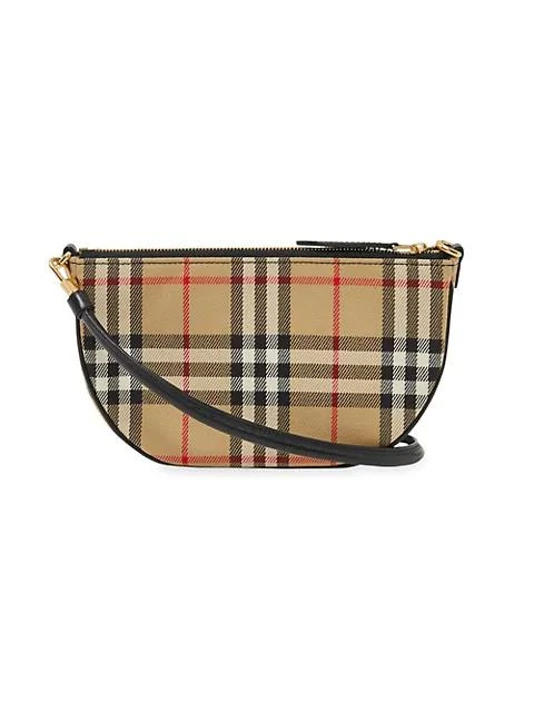 商品Burberry|Vintage Check Cotton Olympia Pouch,价格¥6248,第4张图片详细描述