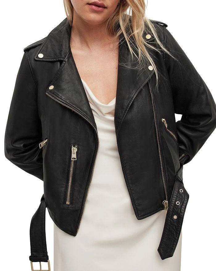 商品ALL SAINTS|Balfern Leather Biker Jacket,价格¥3979,第5张图片详细描述