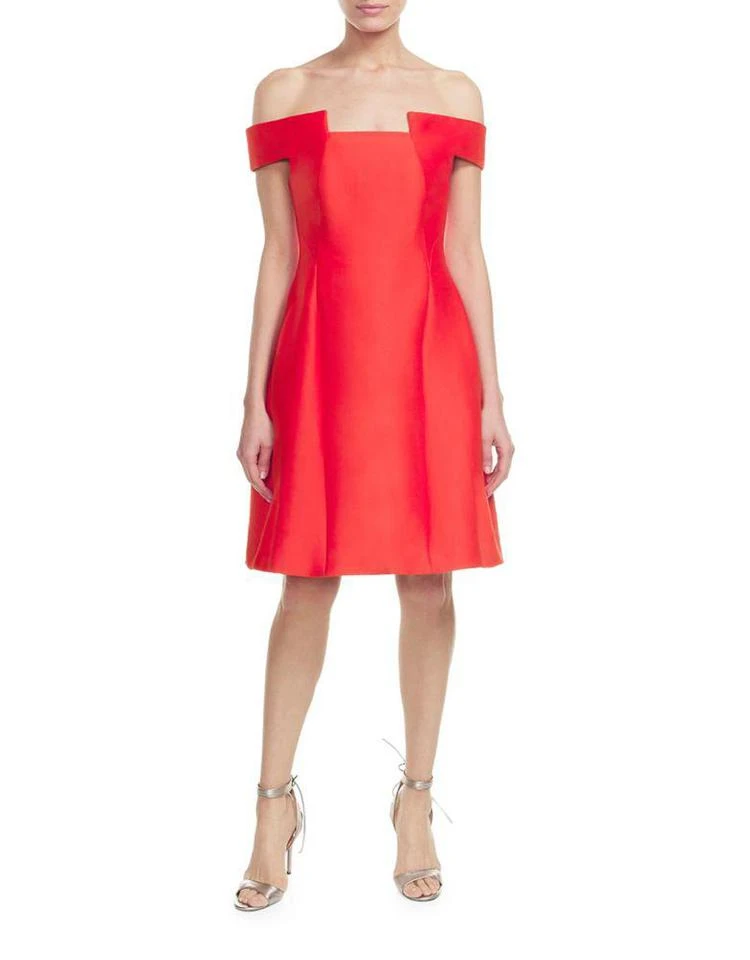 商品Halston Heritage|Off-The-Shoulder Fit-&-Flare Dress,价格¥3628,第2张图片详细描述