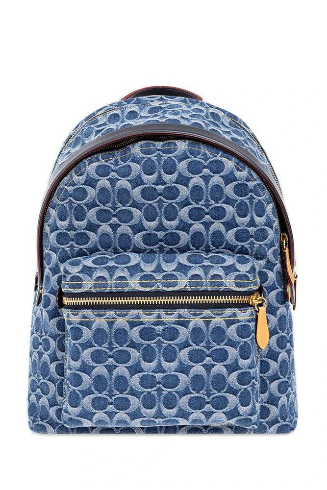 商品Coach|Coach Charter Signature Denim Backpack,价格¥1972,第1张图片