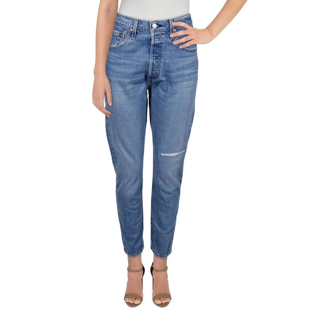商品Levi's|Levi's Womens Jive 501 Raw Hem High Rise Skinny Jeans,价格¥54,第1张图片