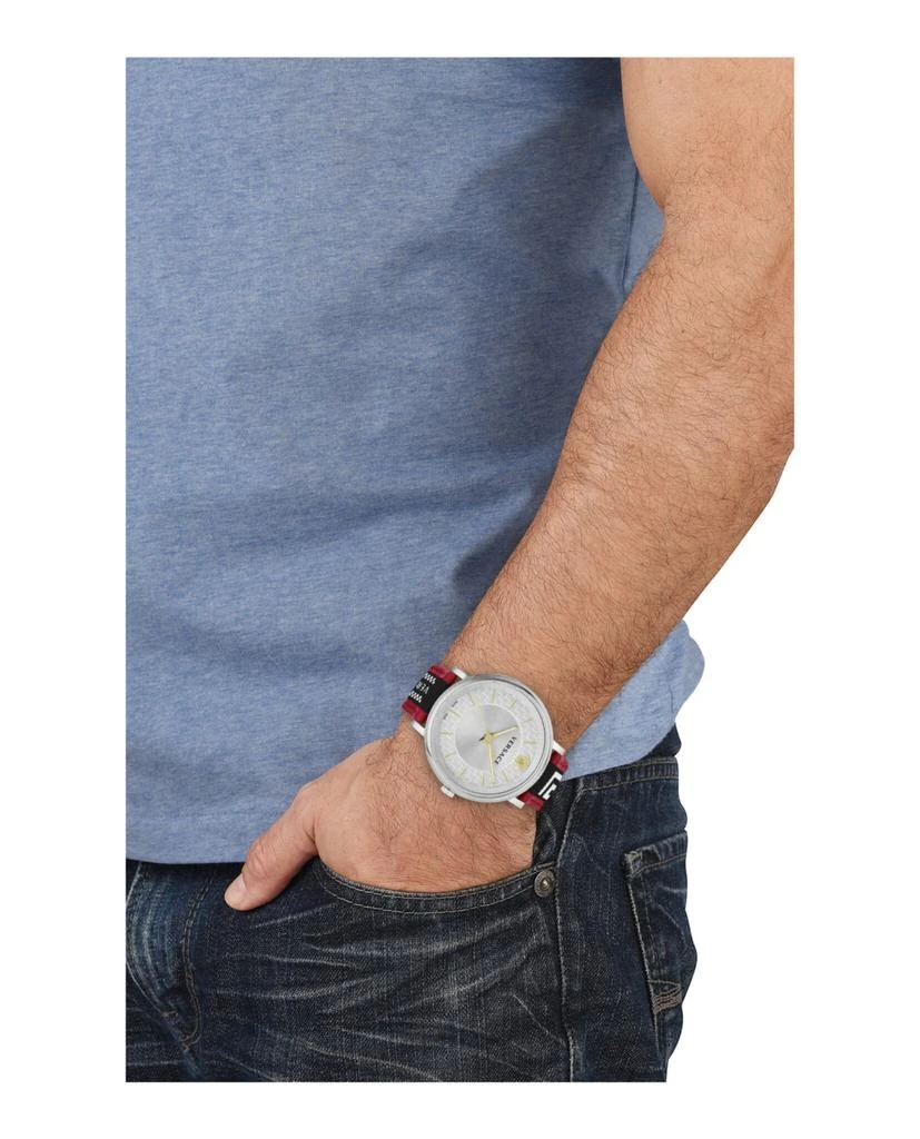 商品Versace|V-Circle Gent Strap Watch,价格¥2232,第4张图片详细描述