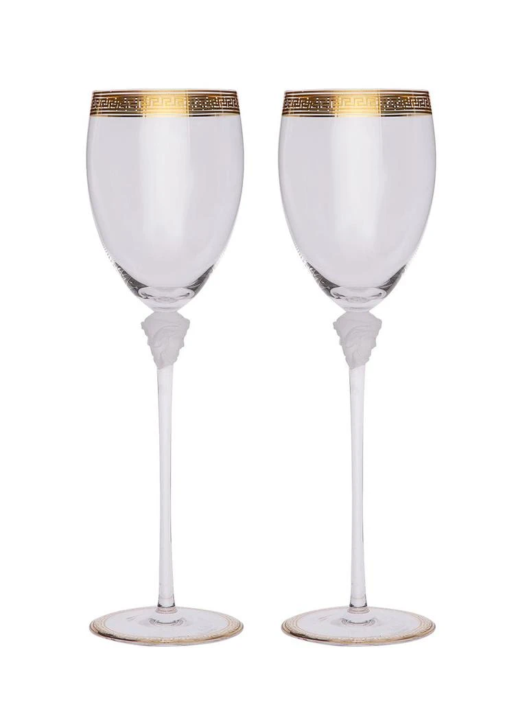 商品Versace|Set Of 2 Medusa D'or Water Glasses,价格¥5197,第1张图片