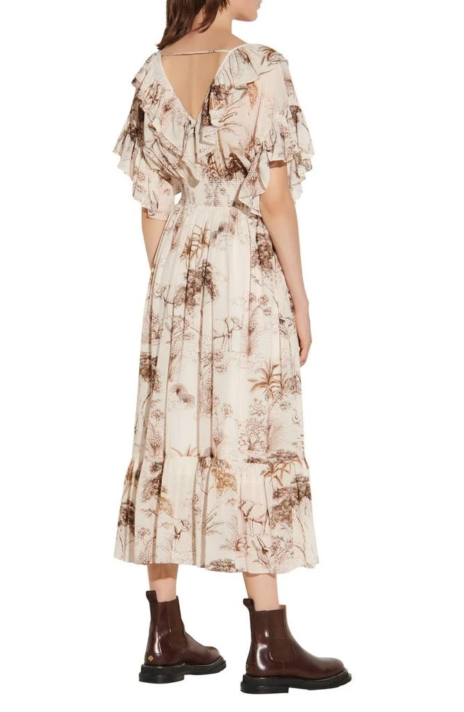商品Sandro|Ruffle Sleeve Print Dress,价格¥468,第2张图片详细描述
