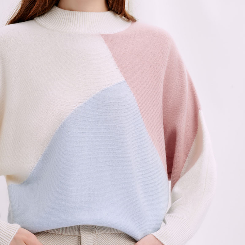 Astrid Wool Sweater - Colorblock | Astrid羊毛毛衣 - 拼色商品第6张图片规格展示