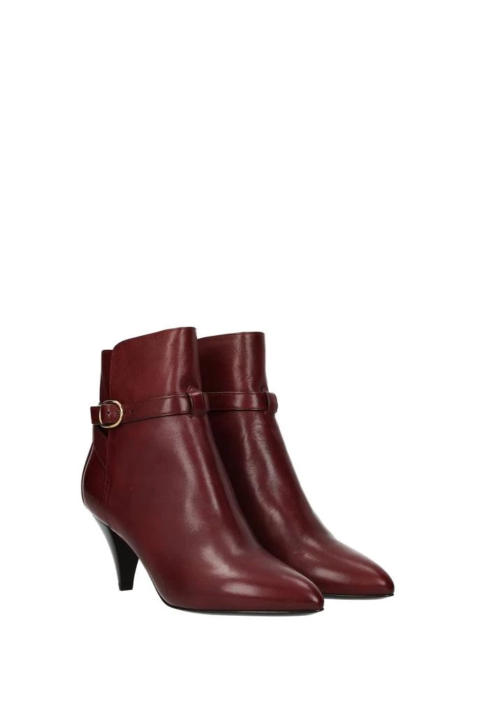 商品Celine|Ankle boots Leather Red,价格¥3085,第2张图片详细描述