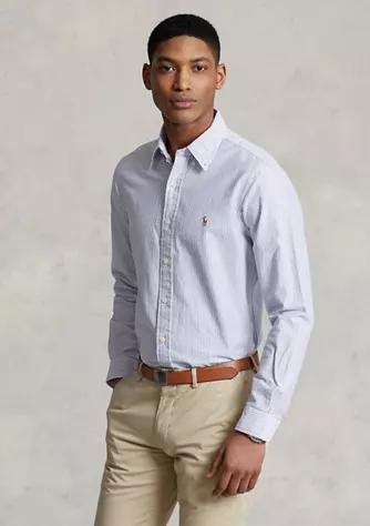 商品Ralph Lauren|Classic Fit Striped Oxford Shirt,价格¥920,第1张图片
