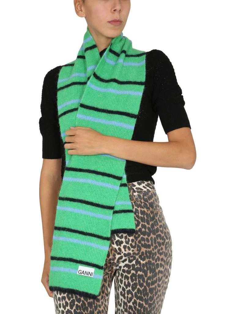 商品Ganni|SCARF WITH LOGO PATCH,价格¥925,第3张图片详细描述