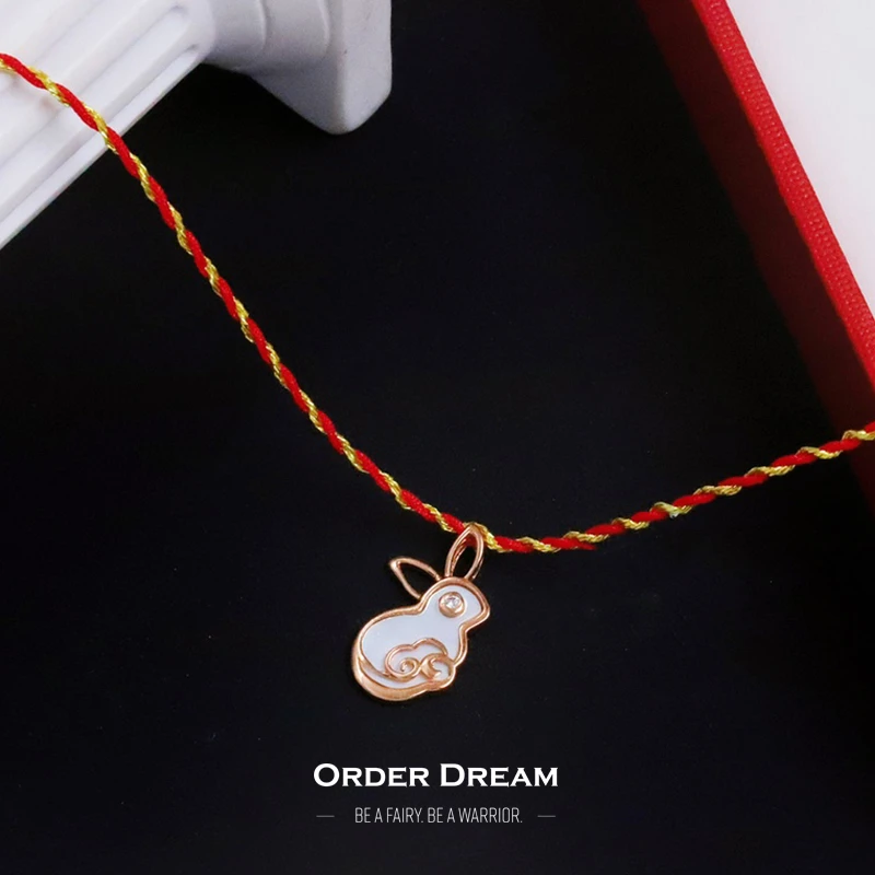 商品[国内直发] Order Dream|18k金白贝母钻石手绳链,价格¥1159,第1张图片