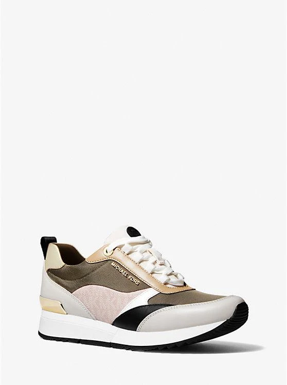 商品Michael Kors|Allie Stride Mixed-Media Trainer,价格¥447,第1张图片
