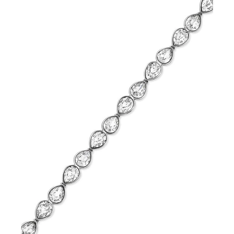 商品Swarovski|Bracelet, Rhodium-Plated Teardrop Crystal Tennis Bracelet,价格¥1110,第1张图片