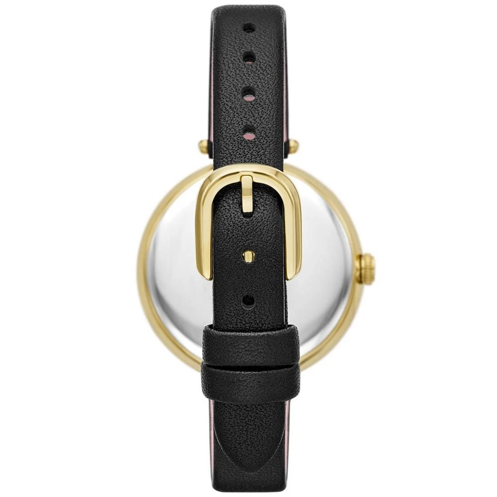 商品Kate Spade|Women's Holland Three-Hand Black Leather Strap Watch, 34mm,价格¥1492,第2张图片详细描述