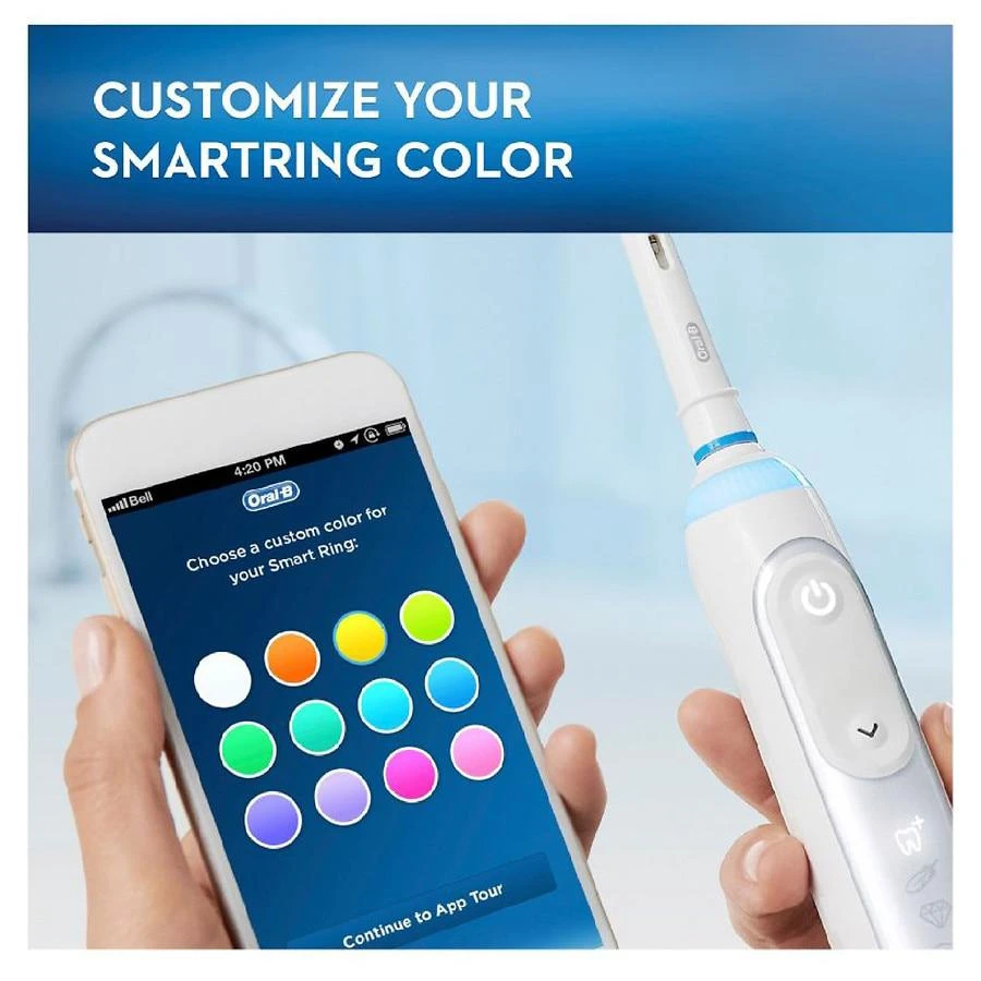 商品Oral-B|Genius X 10000 Electric Toothbrush Artificial Intelligence,价格¥1848,第4张图片详细描述