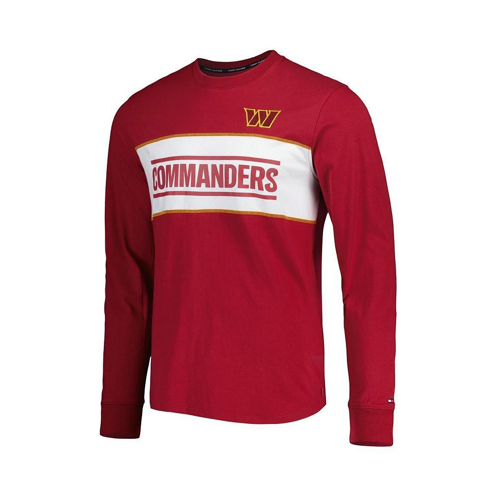 商品Tommy Hilfiger|Men's Burgundy Washington Commanders Peter Team Long Sleeve T-shirt,价格¥466,第4张图片详细描述
