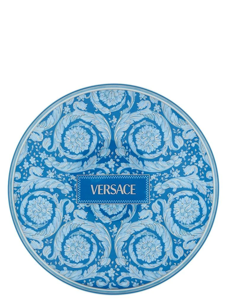 商品Versace Home|Barocco Teal Plates Light Blue,价格¥1604,第1张图片