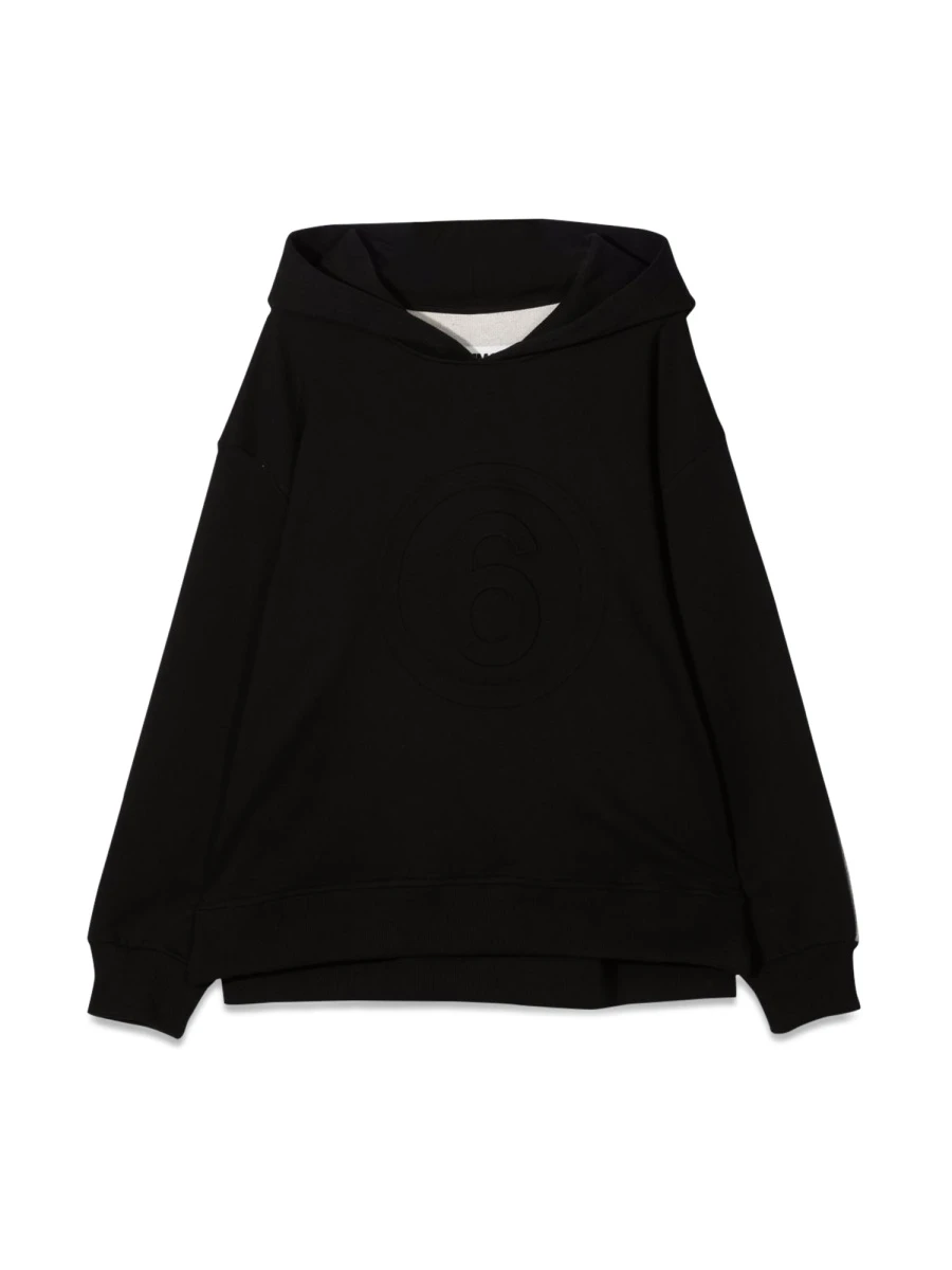 商品【商品预售7天】 MM6|MM6 男童针织毛衣 M60123TMM007M6C02 黑色,价格¥918,第1张图片