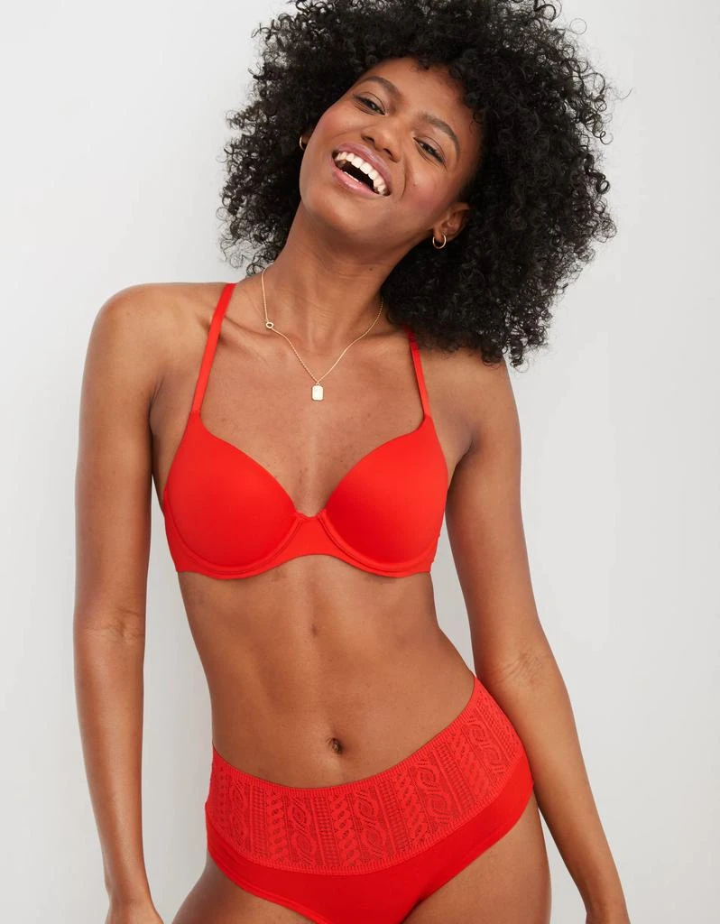 商品Aerie|Aerie Real Sunnie Demi Push Up Strappy Bra,价格¥166,第3张图片详细描述