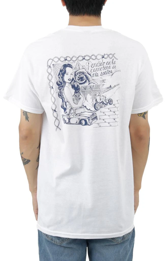 商品Brixton|Lost Highway T-Shirt - White,价格¥169,第3张图片详细描述