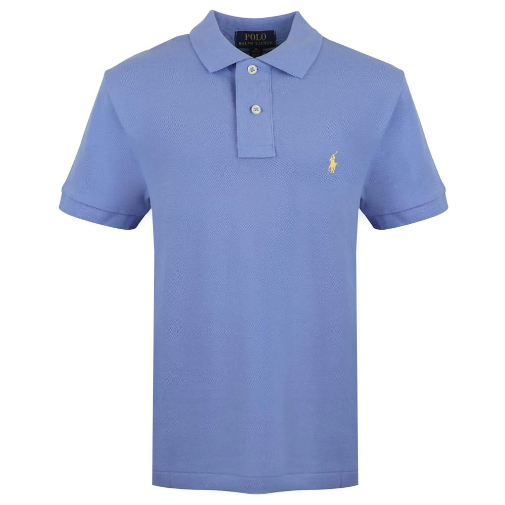 商品Ralph Lauren|Blue Pony Logo Slim Fit Polo Shirt,价格¥379,第1张图片