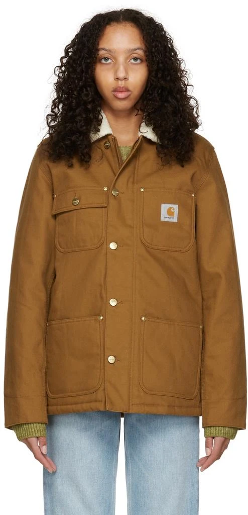 商品Carhartt WIP|Brown Fairmount Jacket,价格¥856,第1张图片