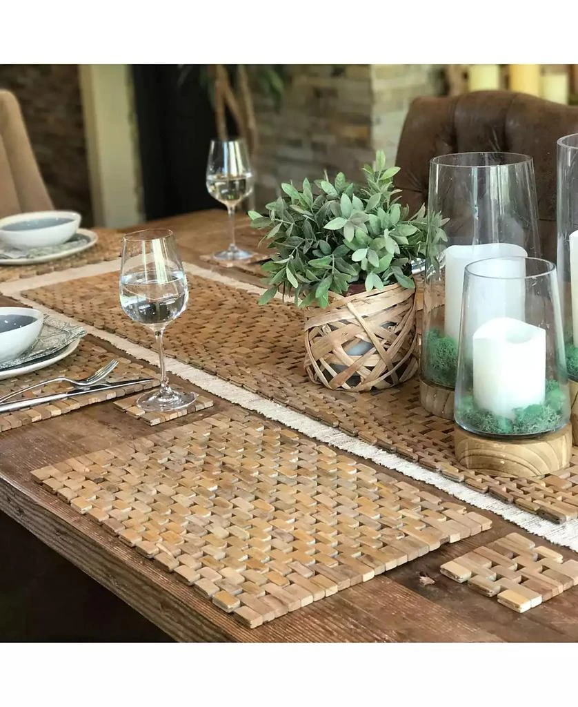 商品Hip-o Modern Living|Teak Table Runner,价格¥395,第3张图片详细描述