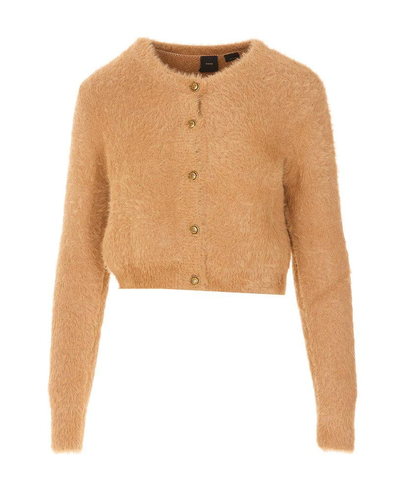 商品PINKO|Pinko Button Embossed Crewneck Teddy Cardigan,价格¥1033,第1张图片
