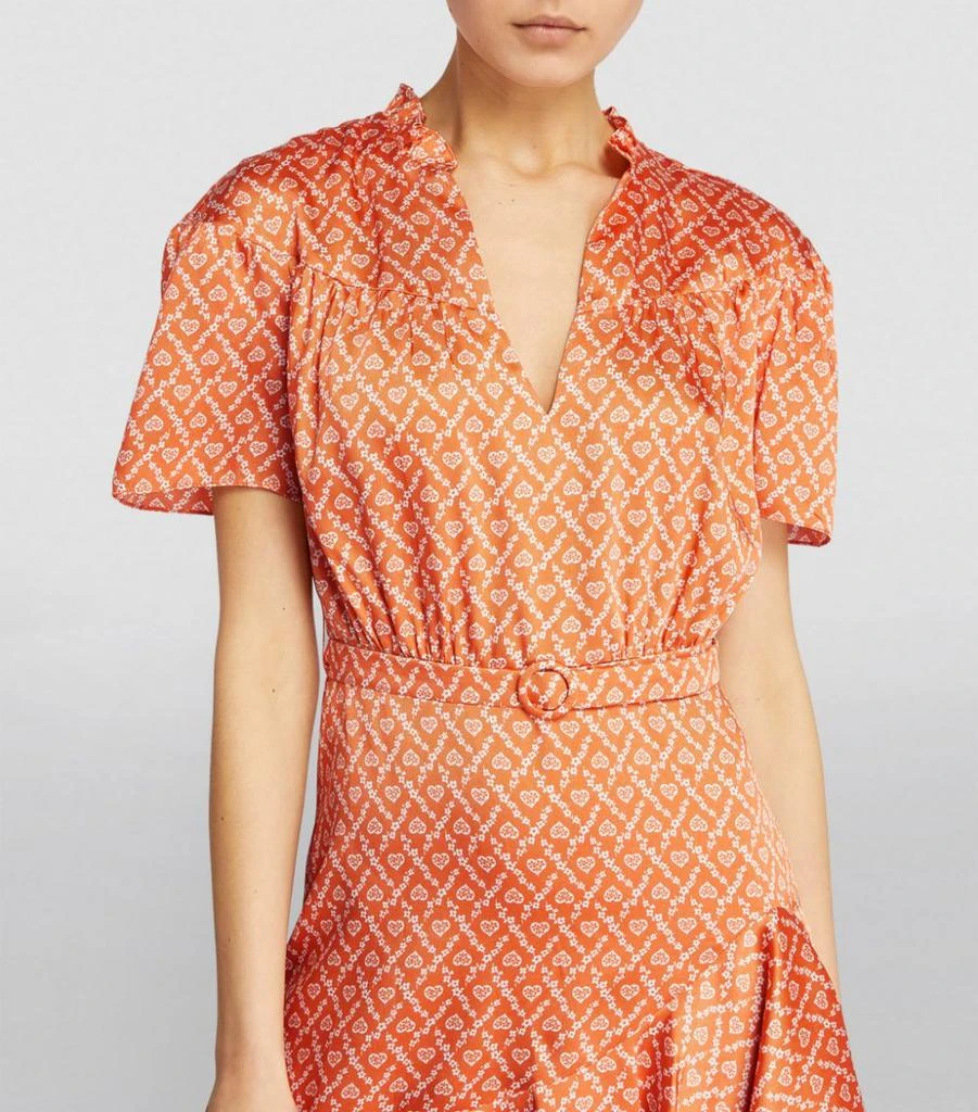 Belted Heart Print Mini Dress 商品