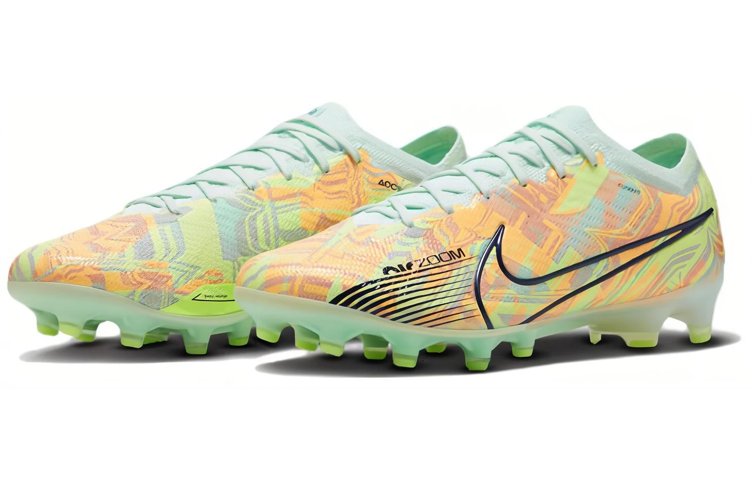 商品[国内直发] NIKE|Air Zoom Vapor 15 刺客 15 AG（胶质短钉） 人造草地 减震防滑耐磨 足球鞋 男女同款 橙绿,价格¥3439,第4张图片详细描述
