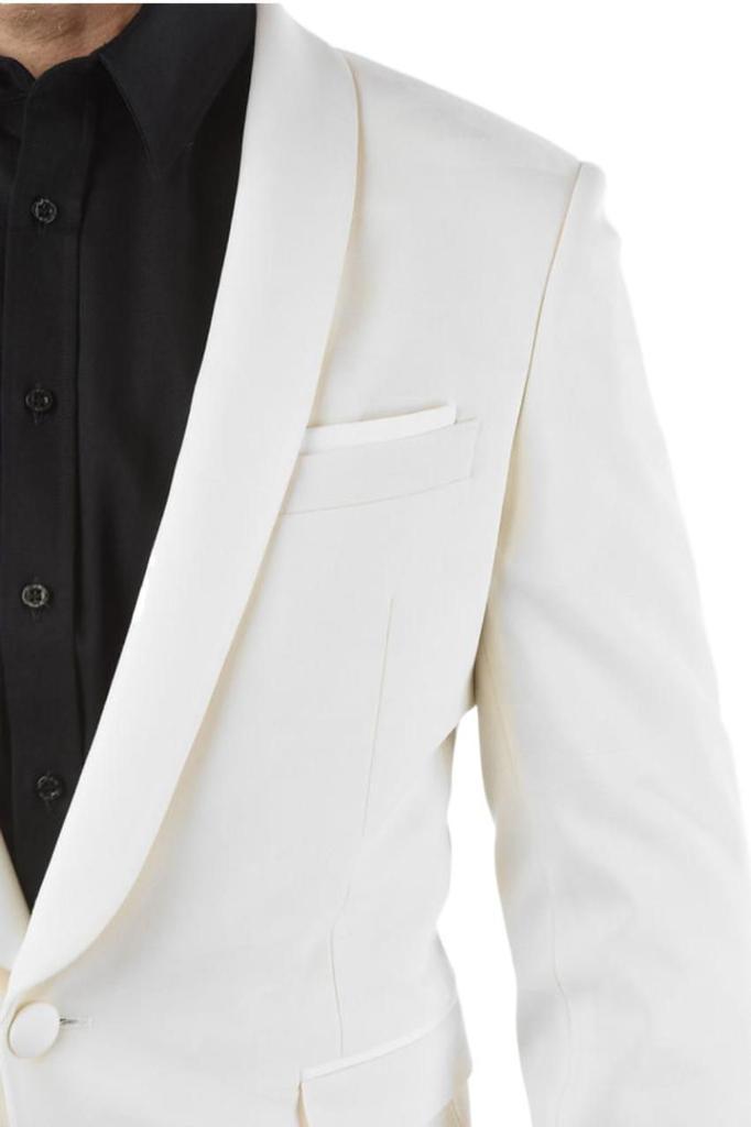 商品Neil Barrett|Neil Barrett Men's  White Other Materials Blazer,价格¥6995,第5张图片详细描述