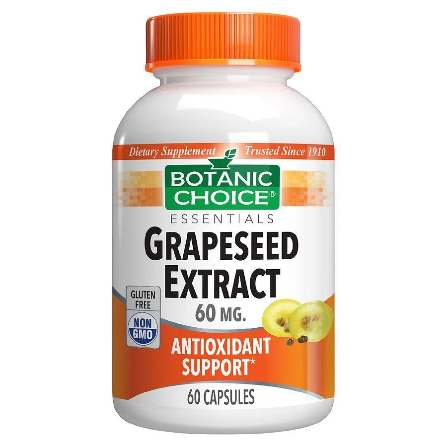 商品Botanic Choice|Grapeseed Extract 60 mg,价格¥60,第1张图片