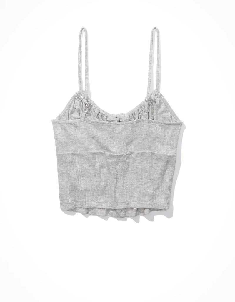 商品AE|AE Cropped Tie-Front Corset Cami,价格¥46,第5张图片详细描述