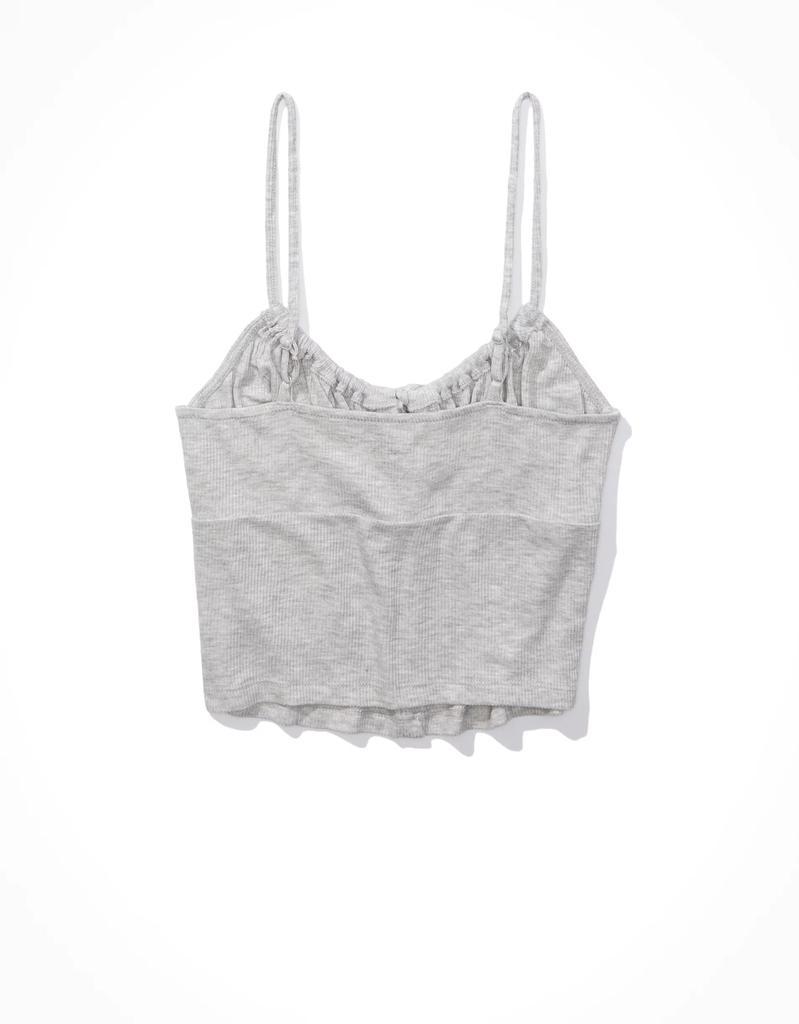 商品AE|AE Cropped Tie-Front Corset Cami,价格¥43,第7张图片详细描述