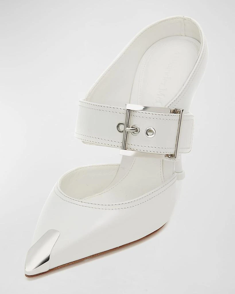 商品Alexander McQueen|Punk Buckle Stiletto Mules,价格¥7646,第2张图片详细描述