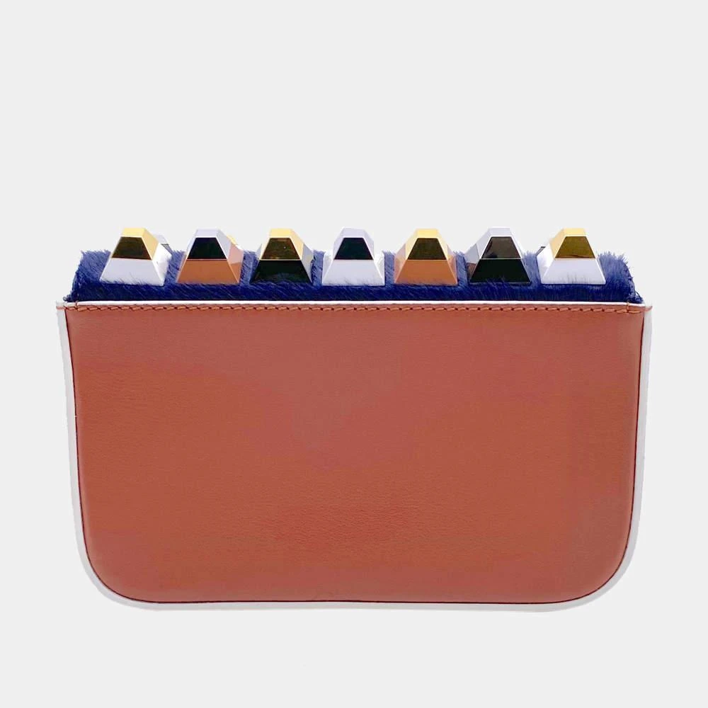 商品[二手商品] Fendi|Fendi Tan Pyramid Studs Leather 3 Baguette Perspex Mini Bag,价格¥10247,第3张图片详细描述