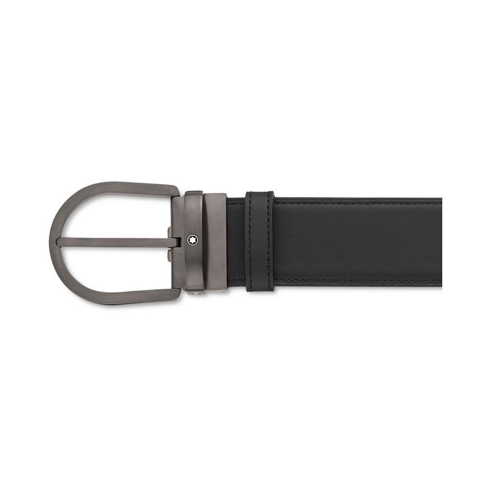 商品MontBlanc|Horseshoe Reversible Leather Belt,价格¥2673,第1张图片