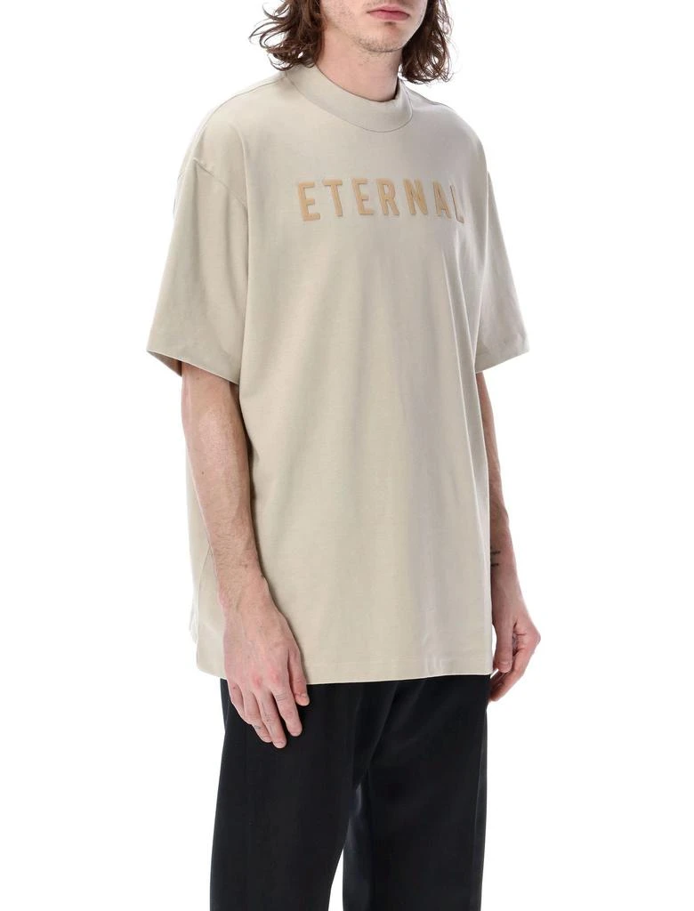 商品Fear of god|Fear Of God Eternal Logo Flocked Crewneck T-Shirt,价格¥2001,第5张图片详细描述