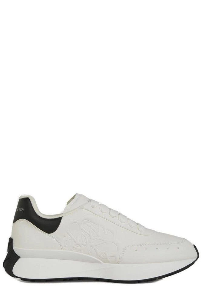 商品Alexander McQueen|Alexander McQueen Bull Embossed Lace-Up Sneakers,价格¥2823,第1张图片